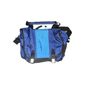 Timbuk2 Messenger Bag Large for 17” Laptops Blue Black Padded Zip Water Resist